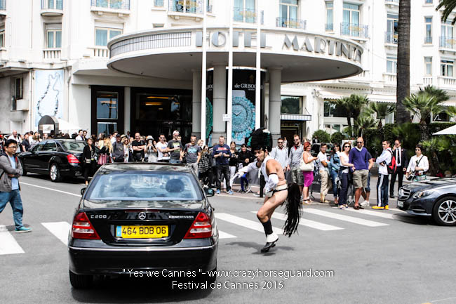 20 - Yes we Cannes - Festival de Cannes 2015 - Crazy Horse Guard - 21052015 (c) Benjamin Dubuis 2015